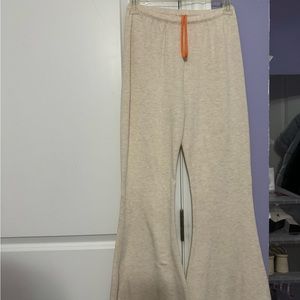 OFFLINE by AERIE tan flare sweatpants